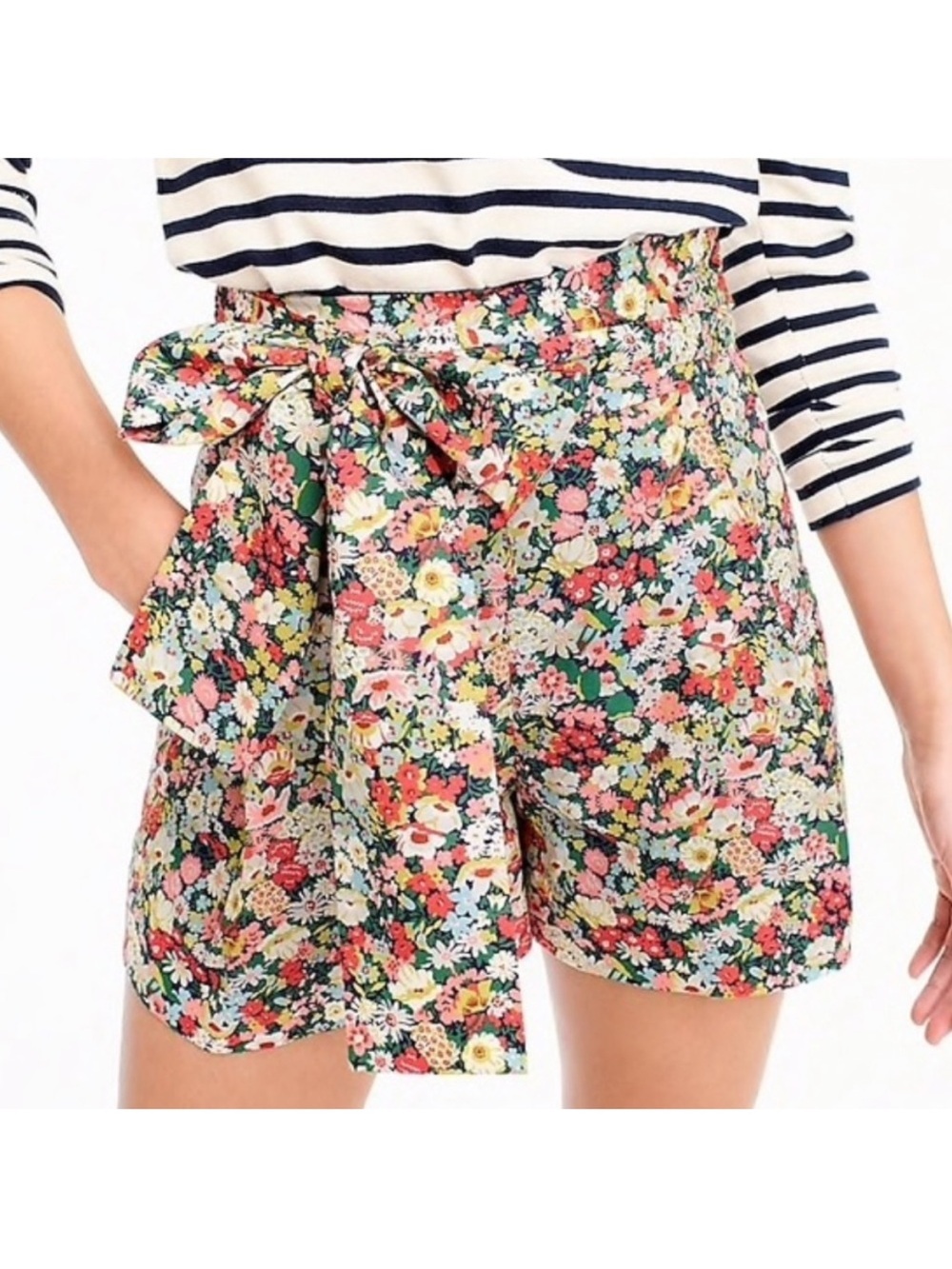 J.Crew Liberty London Floral Tie-Waist Shorts | Size 8 | Like New Condition